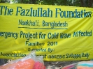 Emergency support to the cold wave affected families